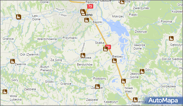 mapa Strzegocice, Strzegocice na mapie Targeo