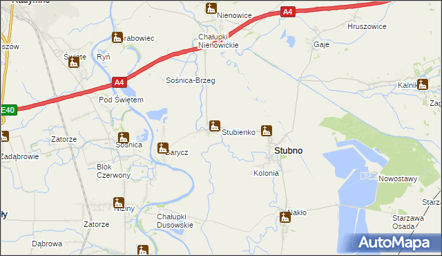mapa Stubienko, Stubienko na mapie Targeo