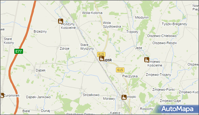 mapa Stupsk, Stupsk na mapie Targeo