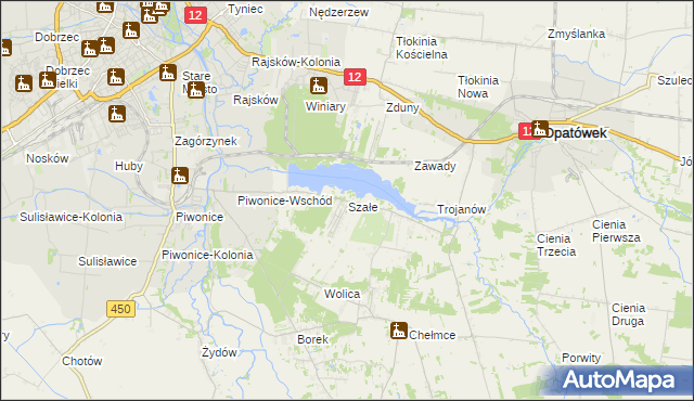 mapa Szałe, Szałe na mapie Targeo