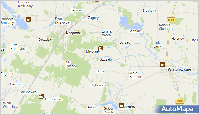 mapa Szczałb, Szczałb na mapie Targeo