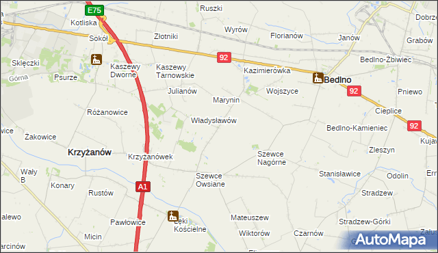 mapa Szewce-Walentyna, Szewce-Walentyna na mapie Targeo