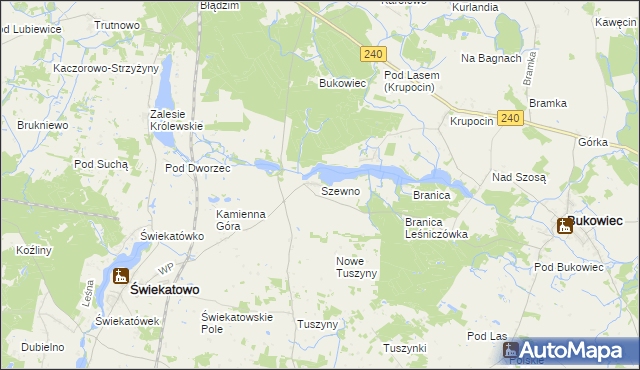 mapa Szewno, Szewno na mapie Targeo