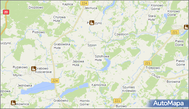 mapa Sztofrowa Huta, Sztofrowa Huta na mapie Targeo