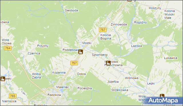 mapa Sztombergi, Sztombergi na mapie Targeo