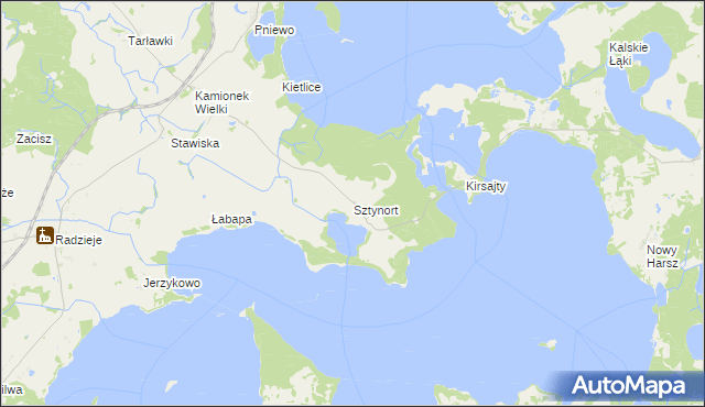 mapa Sztynort, Sztynort na mapie Targeo