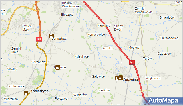 mapa Szukalice, Szukalice na mapie Targeo