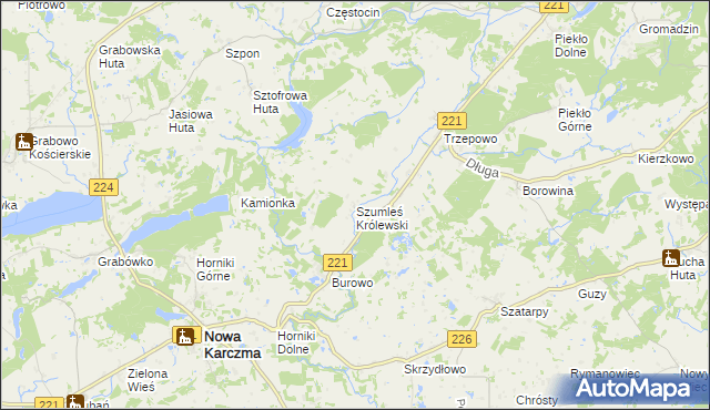 mapa Szumleś Królewski, Szumleś Królewski na mapie Targeo