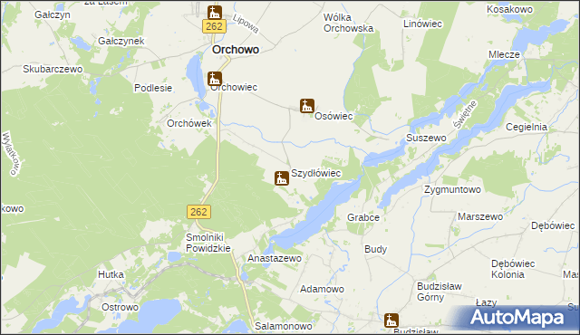 mapa Szydłówiec, Szydłówiec na mapie Targeo