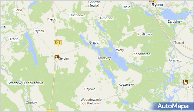 mapa Tarczyny, Tarczyny na mapie Targeo