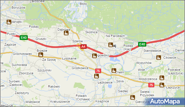 mapa Targowisko gmina Kłaj, Targowisko gmina Kłaj na mapie Targeo