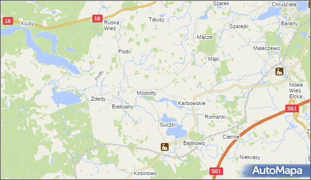 mapa Tracze, Tracze na mapie Targeo