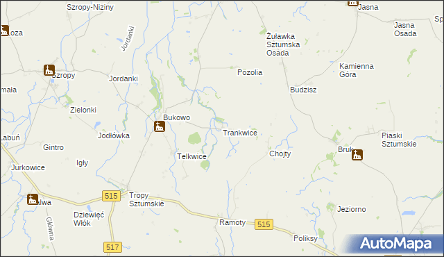 mapa Trankwice, Trankwice na mapie Targeo