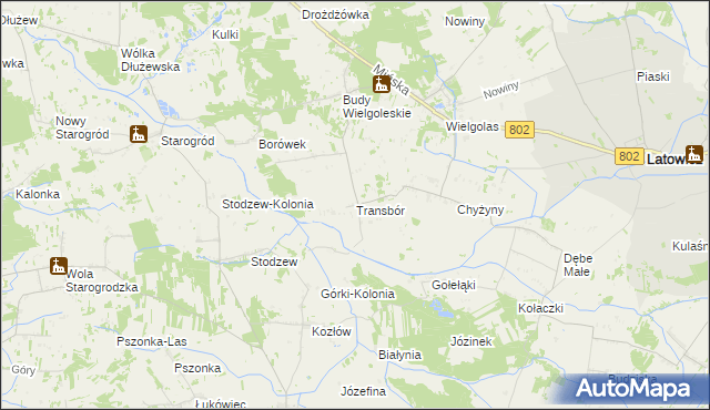 mapa Transbór, Transbór na mapie Targeo