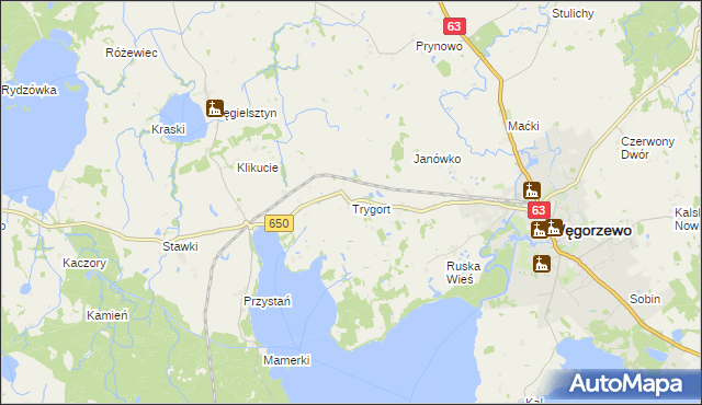 mapa Trygort, Trygort na mapie Targeo