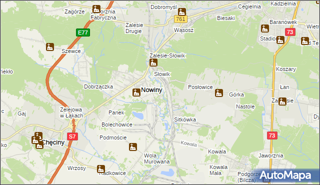 mapa Trzcianki Osada, Trzcianki Osada na mapie Targeo