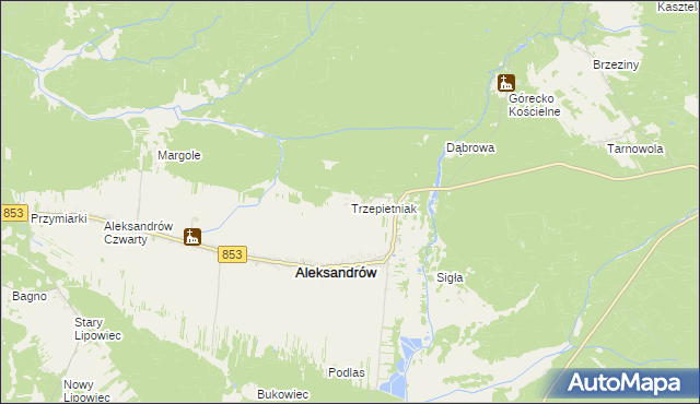 mapa Trzepietniak, Trzepietniak na mapie Targeo