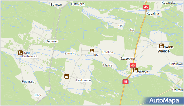 mapa Tuły, Tuły na mapie Targeo