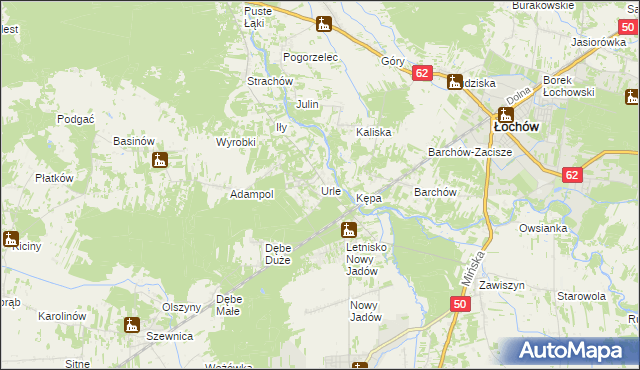 mapa Urle, Urle na mapie Targeo