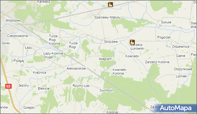 mapa Wagram, Wagram na mapie Targeo