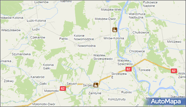 mapa Wasilew Skrzeszewski, Wasilew Skrzeszewski na mapie Targeo