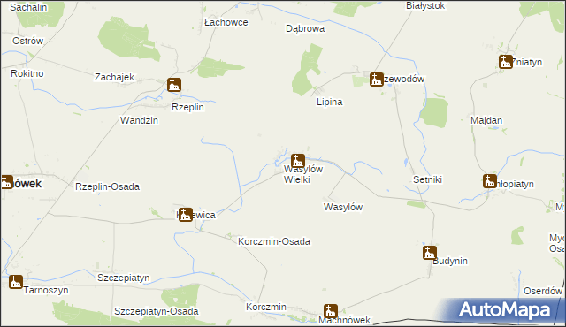 mapa Wasylów Wielki, Wasylów Wielki na mapie Targeo