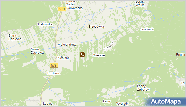 mapa Wiersze, Wiersze na mapie Targeo