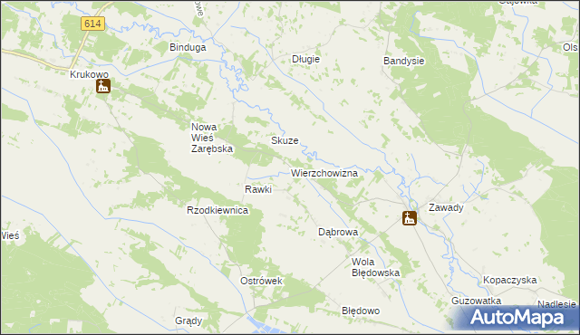 mapa Wierzchowizna, Wierzchowizna na mapie Targeo