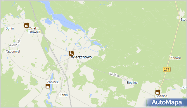 mapa Wierzchówko, Wierzchówko na mapie Targeo