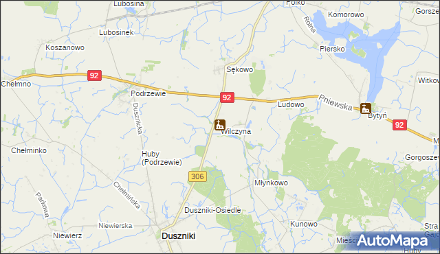 mapa Wilczyna, Wilczyna na mapie Targeo