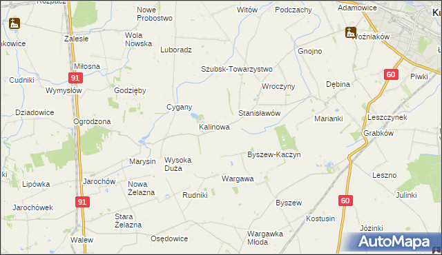 mapa Włosków, Włosków na mapie Targeo