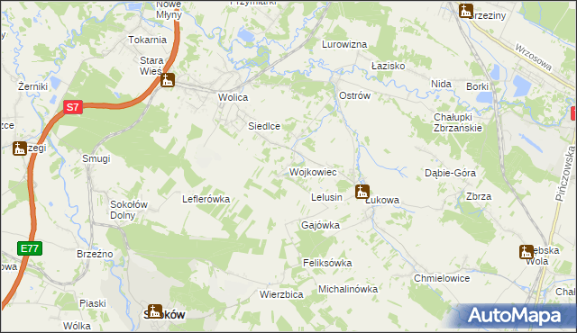 mapa Wojkowiec, Wojkowiec na mapie Targeo