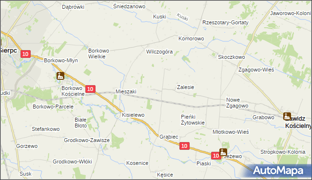 mapa Wola Grąbiecka, Wola Grąbiecka na mapie Targeo