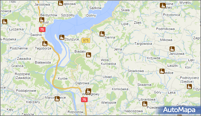 mapa Wola Kurowska, Wola Kurowska na mapie Targeo