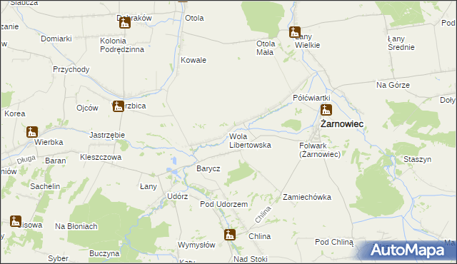 mapa Wola Libertowska, Wola Libertowska na mapie Targeo