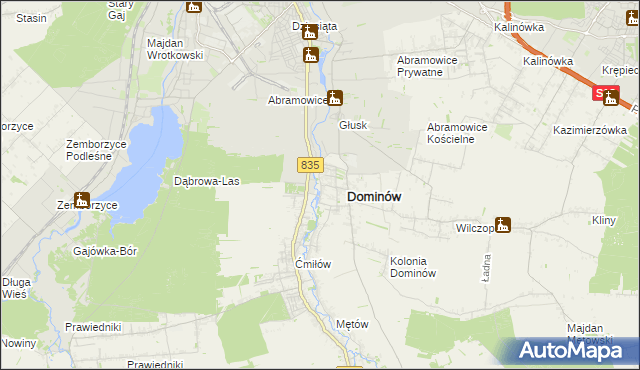 mapa Wólka Abramowicka, Wólka Abramowicka na mapie Targeo