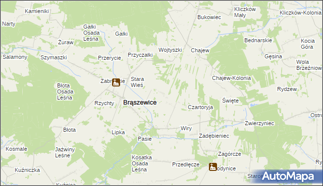 mapa Wólka Klonowska, Wólka Klonowska na mapie Targeo