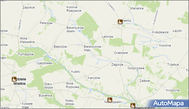 mapa Wólka Włościańska, Wólka Włościańska na mapie Targeo