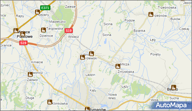 mapa Wróblik Szlachecki, Wróblik Szlachecki na mapie Targeo