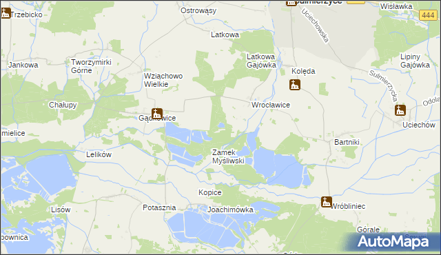 mapa Wrocławice Osada, Wrocławice Osada na mapie Targeo