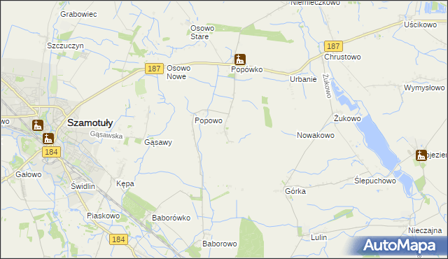 mapa Wychowaniec, Wychowaniec na mapie Targeo