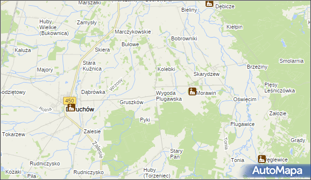 mapa Wygoda Plugawska, Wygoda Plugawska na mapie Targeo