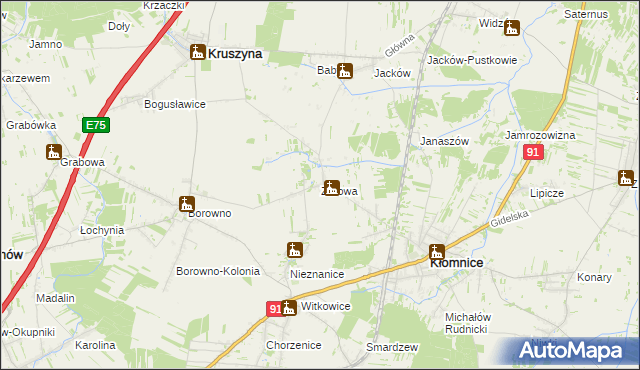 mapa Zdrowa, Zdrowa na mapie Targeo