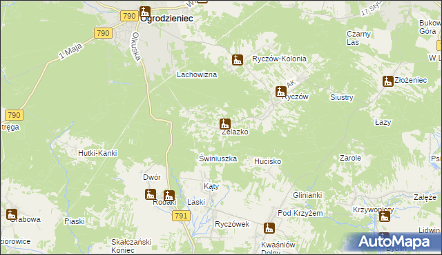 mapa Żelazko, Żelazko na mapie Targeo