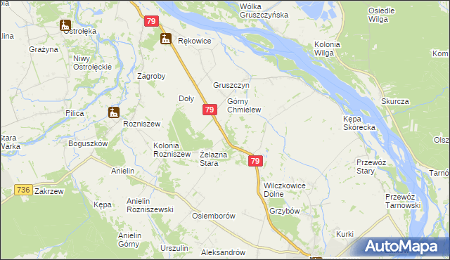 mapa Żelazna Nowa, Żelazna Nowa na mapie Targeo