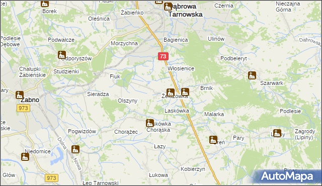 mapa Żelazówka, Żelazówka na mapie Targeo