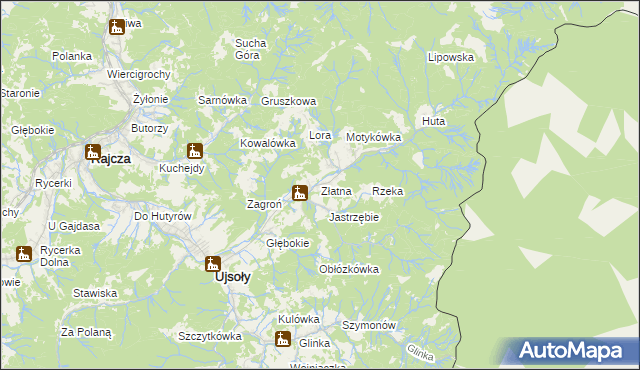 mapa Złatna, Złatna na mapie Targeo