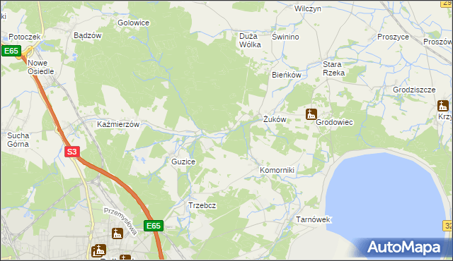 mapa Żuków Leśniczówka, Żuków Leśniczówka na mapie Targeo