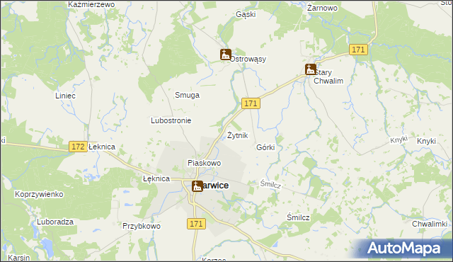 mapa Żytnik, Żytnik na mapie Targeo