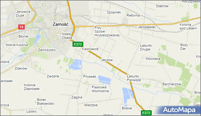 mapa Jatutów, Jatutów na mapie Targeo